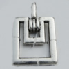 Pendant Zinc Alloy Jewelry Findings Lead-free, 31x20mm Hole:4mm Sold by Bag