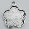 Pendant Zinc Alloy Jewelry Findings Lead-free, 22x27mm Hole:2mm Sold by Bag