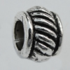 Bead Zinc Alloy Jewelry Findings Lead-free, 5x4mm, Hole:3mm Sold by Bag