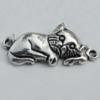 Pendant Zinc Alloy Jewelry Findings Lead-free, Cat 29x13mm Hole:2mm Sold by Bag