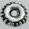Spacer Zinc Alloy Jewelry Findings Lead-free, 6mm, Hole:1.5mm Sold by Bag