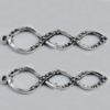Pendant Zinc Alloy Jewelry Findings Lead-free, 46x12mm Hole:2mm Sold by Bag