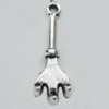 Pendant Zinc Alloy Jewelry Findings Lead-free, 25x8mm Hole:1mm Sold by Bag