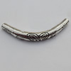 Tube，Lead-Free Zinc Alloy Jewelry Findings，34x4mm Hole:1mm Sold by Bag