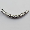 Tube，Lead-Free Zinc Alloy Jewelry Findings，35x4mm Hole:1mm Sold by Bag