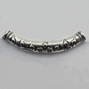 Tube，Lead-Free Zinc Alloy Jewelry Findings，62x9.5mm Hole:4mm Sold by Bag