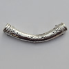 Tube，Lead-Free Zinc Alloy Jewelry Findings，36x5.5mm Hole:1mm Sold by Bag