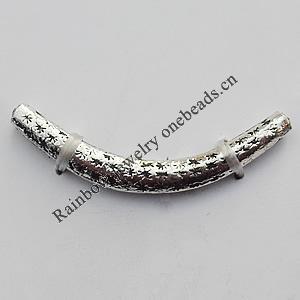 Tube，Lead-Free Zinc Alloy Jewelry Findings，32x4mm Hole:1mm Sold by Bag