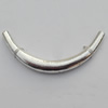 Tube，Lead-Free Zinc Alloy Jewelry Findings，46x5mm Hole:1mm, Sold by Bag