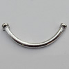 Tube，Lead-Free Zinc Alloy Jewelry Findings，50x5.5mm Hole:1mm, Sold by Bag