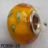 European style Lampwork Beads, 10x15mm, Hole=5mm, Sold by Bag