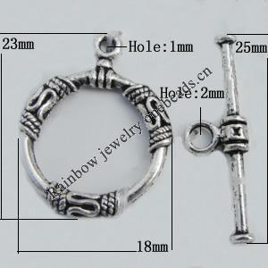 Clasp Zinc Alloy Jewelry Findings Lead-free, 18x23mm, Hole:2mm Sold by KG