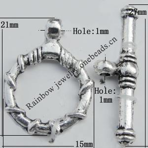 Clasp Zinc Alloy Jewelry Findings Lead-free, 21x15mm Hole:1mm Sold by KG