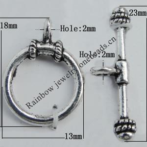 Clasp Zinc Alloy Jewelry Findings Lead-free, 13x18mm Hole:2mm Sold by KG