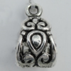 Pendant Zinc Alloy Jewelry Findings Lead-free, 8x14mm Hole:8mm,1.5mm Sold by KG