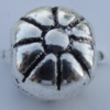 Bead Zinc Alloy Jewelry Findings Lead-free, 6x7mm Hole:1mm Sold by Bag