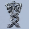 Pendant Zinc Alloy Jewelry Findings Lead-free, 36x21mm Hole:2.5mm Sold by Bag