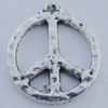 Pendant Zinc Alloy Jewelry Findings Lead-free, 24x21mm Hole:1.5mm Sold by Bag