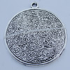 Pendant Zinc Alloy Jewelry Findings Lead-free, 34x30mm Hole:2mm Sold by Bag