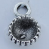 Pendant Zinc Alloy Jewelry Findings Lead-free, 13x9mm Hole:2mm Sold by Bag