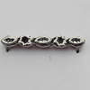 Connector Zinc Alloy Jewelry Findings Lead-free, 23x4mm Hole:1mm, Sold by Bag