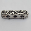 Connector Zinc Alloy Jewelry Findings Lead-free, 18x4mm Hole:2mm, Sold by Bag
