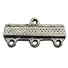 Connector Zinc Alloy Jewelry Findings Lead-free, 18x10mm Hole:1mm, Sold by Bag