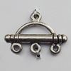 Connector Zinc Alloy Jewelry Findings Lead-free, 21x15mm Hole:1mm, Sold by Bag