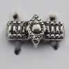 Connector Zinc Alloy Jewelry Findings Lead-free, 5x9mm Hole:1mm 2-Hole, Sold by Bag