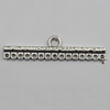 Connector Zinc Alloy Jewelry Findings Lead-free, 45x11mm Hole:Big:3mm Small:1mm, Sold by Bag