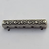 Connector Zinc Alloy Jewelry Findings Lead-free, 25x4mm Hole:1mm, Sold by Bag