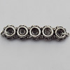Connector Zinc Alloy Jewelry Findings Lead-free, 26x6mm Hole:1mm, Sold by Bag