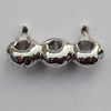 Connector Zinc Alloy Jewelry Findings Lead-free, 12x4mm Hole:1mm, Sold by Bag