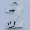Pendant Zinc Alloy Jewelry Findings Lead-free, 35x20mm Hole:5mm Sold by Bag