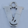 Pendant Zinc Alloy Jewelry Findings Lead-free, 35x27mm Hole:5mm Sold by Bag