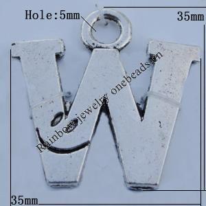 Pendant Zinc Alloy Jewelry Findings Lead-free, 35x35mm Hole:5mm Sold by Bag