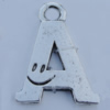 Pendant Zinc Alloy Jewelry Findings Lead-free, 35x27mm Hole:5mm Sold by Bag