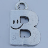 Pendant Zinc Alloy Jewelry Findings Lead-free, 35x22mm Hole:5mm Sold by Bag