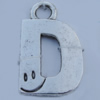 Pendant Zinc Alloy Jewelry Findings Lead-free, 35x21mm Hole:5mm Sold by Bag