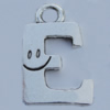 Pendant Zinc Alloy Jewelry Findings Lead-free, 35x22mm Hole:5mm Sold by Bag