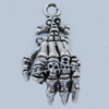 Pendant Zinc Alloy Jewelry Findings Lead-free, 40x20mm Hole:4mm Sold by Bag