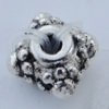 Spacer Zinc Alloy Jewelry Findings Lead-free, 6mm Hole:1mm Sold by Bag