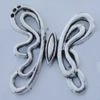 Pendant Zinc Alloy Jewelry Findings Lead-free, Butterfly 37x35mm Hole:2mm Sold by Bag