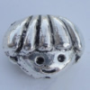 Bead Zinc Alloy Jewelry Findings Lead-free, Head 12x9mm Hole:1mm Sold by Bag