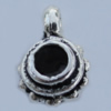 Pendant Zinc Alloy Jewelry Findings Lead-free, 10x6.5mm Hole:2.5mm Sold by Bag