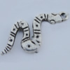 Pendant Zinc Alloy Jewelry Findings Lead-free, Snake 25x12mm Hole:1.2mm Sold by Bag