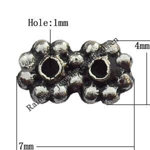 Connector Zinc Alloy Jewelry Findings Lead-free, 7x4mm Hole:1mm, Sold by Bag