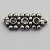 Connector Zinc Alloy Jewelry Findings Lead-free, 13x6mm Hole:1mm, Sold by Bag