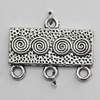 Connector Zinc Alloy Jewelry Findings Lead-free, 23x17mm Hole:2mm, Sold by Bag