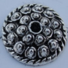 Bead Caps Zinc Alloy Jewelry Findings Lead-free, 11x3mm Hole:1mm Sold by Bag